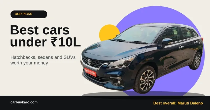 Best Cars Under 10 Lakh in India (2026): Our Top Picks by Type and Budget