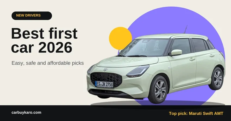 Best First Car in India 2026: Easy, Safe and Affordable Picks for New Drivers