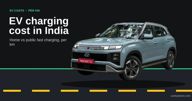 EV Charging Cost in India 2026: Home vs Public Fast Charging, Per Km Cost