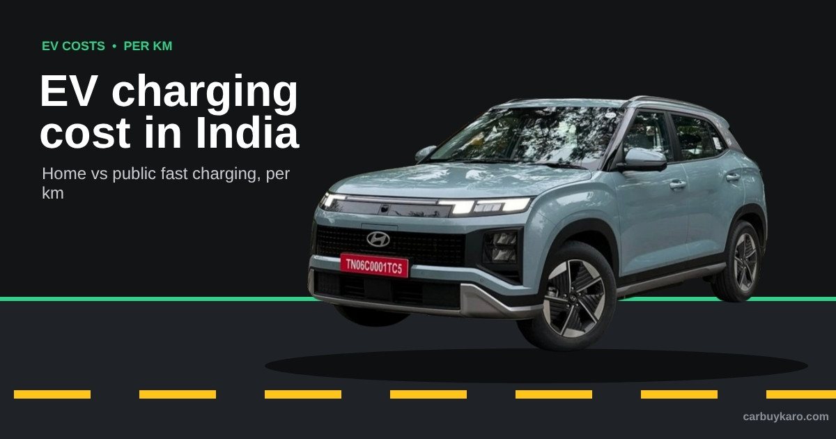 EV Charging Cost in India 2026: Home vs Public Fast Charging, Per Km Cost