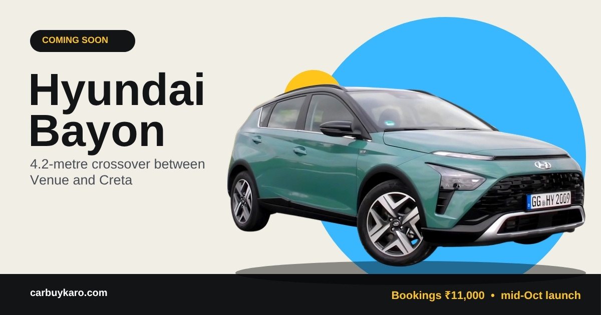 Hyundai Bayon India Launch: Expected Price, Engines, Features and Bookings