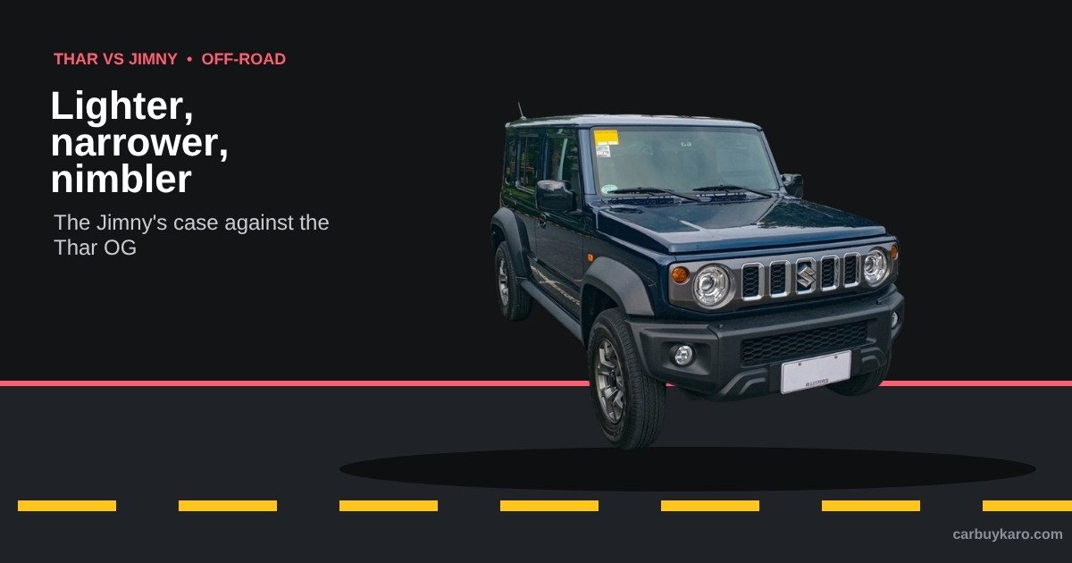 Mahindra Thar vs Maruti Jimny 2026: Off-Road, City Use, Price and Which to Buy: key numbers