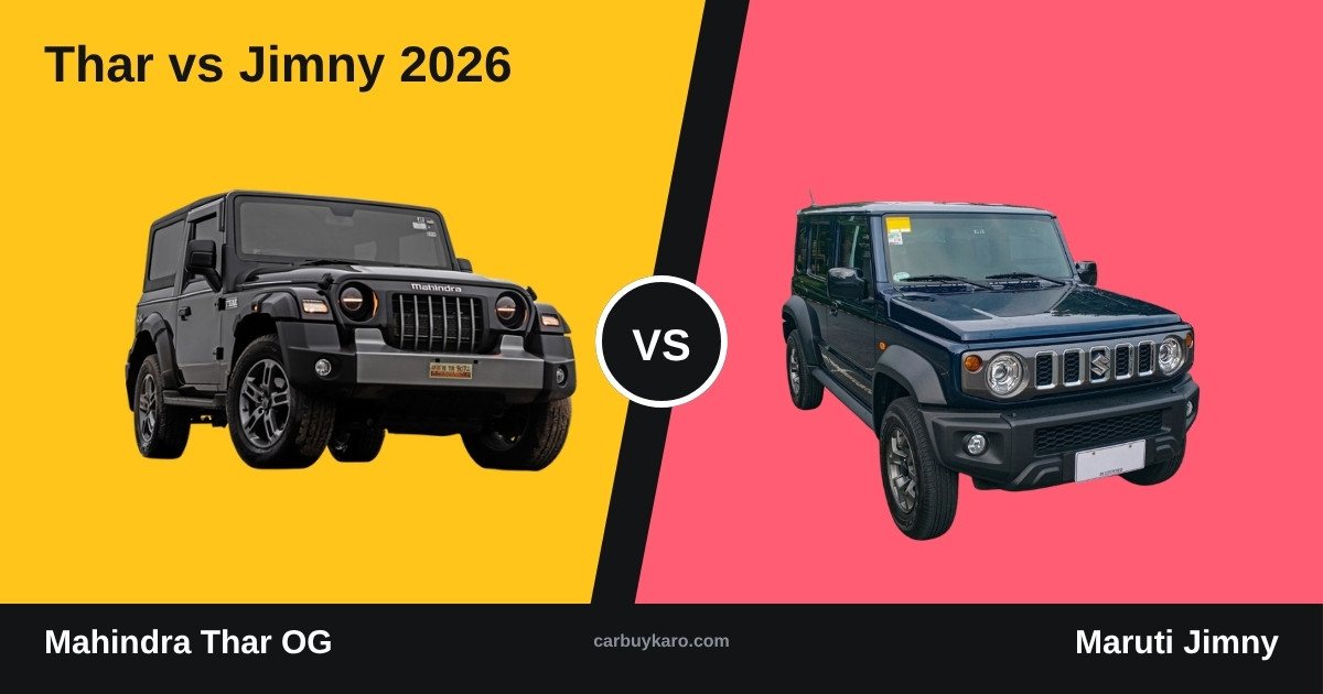 Mahindra Thar vs Maruti Jimny 2026: Off-Road, City Use, Price and Which to Buy